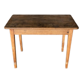 Table de ferme en chêne Fin XIXe patine d'origine