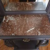 Porte-manteau /Vestiaire ancien revisité, Napoléon III, en noyer peint