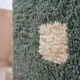 Handmade green and white Atlas Moroccan rug, size 1.4/2.6 m.