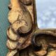 Miroir bois doré vintage  32,5 x 38