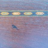 standing console of an old sewing machine