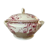 Soup pot Terre de Fer Gien model "July" late nineteenth