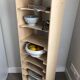 Patinated locker Cabinet