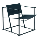 Vintage cubic steel canvas armchair by Radboud van Beekum by Pastoe, 1984