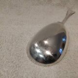 Silver-plated rice serving scoop by Christofle, "Pearls" pattern