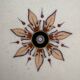 Antique plate in earthenware - English Imari style