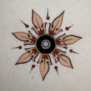 Antique plate in earthenware - English Imari style