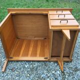 Vintage oak desk with 3 drawers