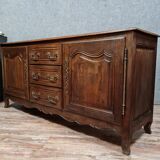 Louis XV style sideboard in solid oak circa 1900