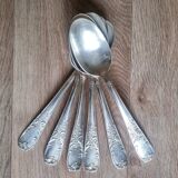 6 silver-plated soup spoons, 84gr, 1940