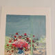 Lithographie signée De l’artiste Français Michel Henry - Fleurs