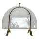 Vintage Lucite and Brass Magazine Rack - Hollywood Regency - 1970s