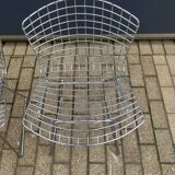 3x original Knoll Bertoia side chairs chroom