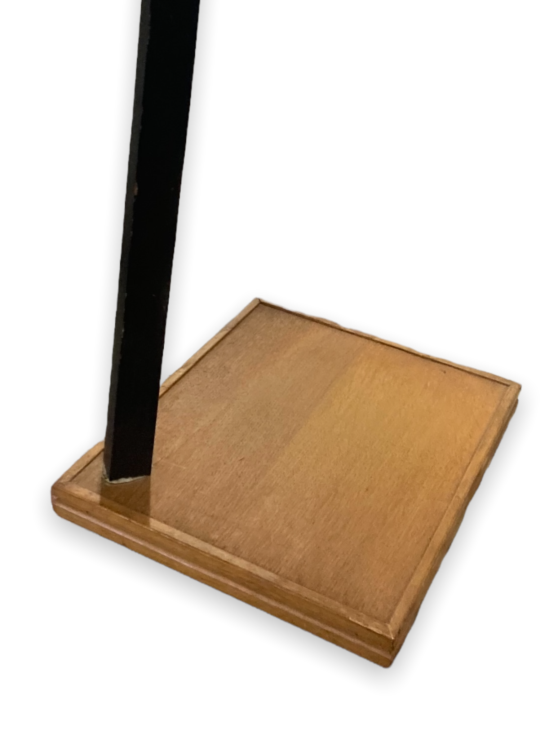 Table with two trays plant holder with midcentury wheel