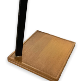 Table with two trays plant holder with midcentury wheel
