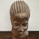 African statue, wooden bust of a woman, 1920s