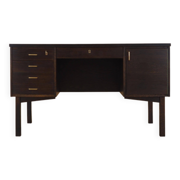 Bureau en chêne, design danois, années 1970, fabriqué au Danemark