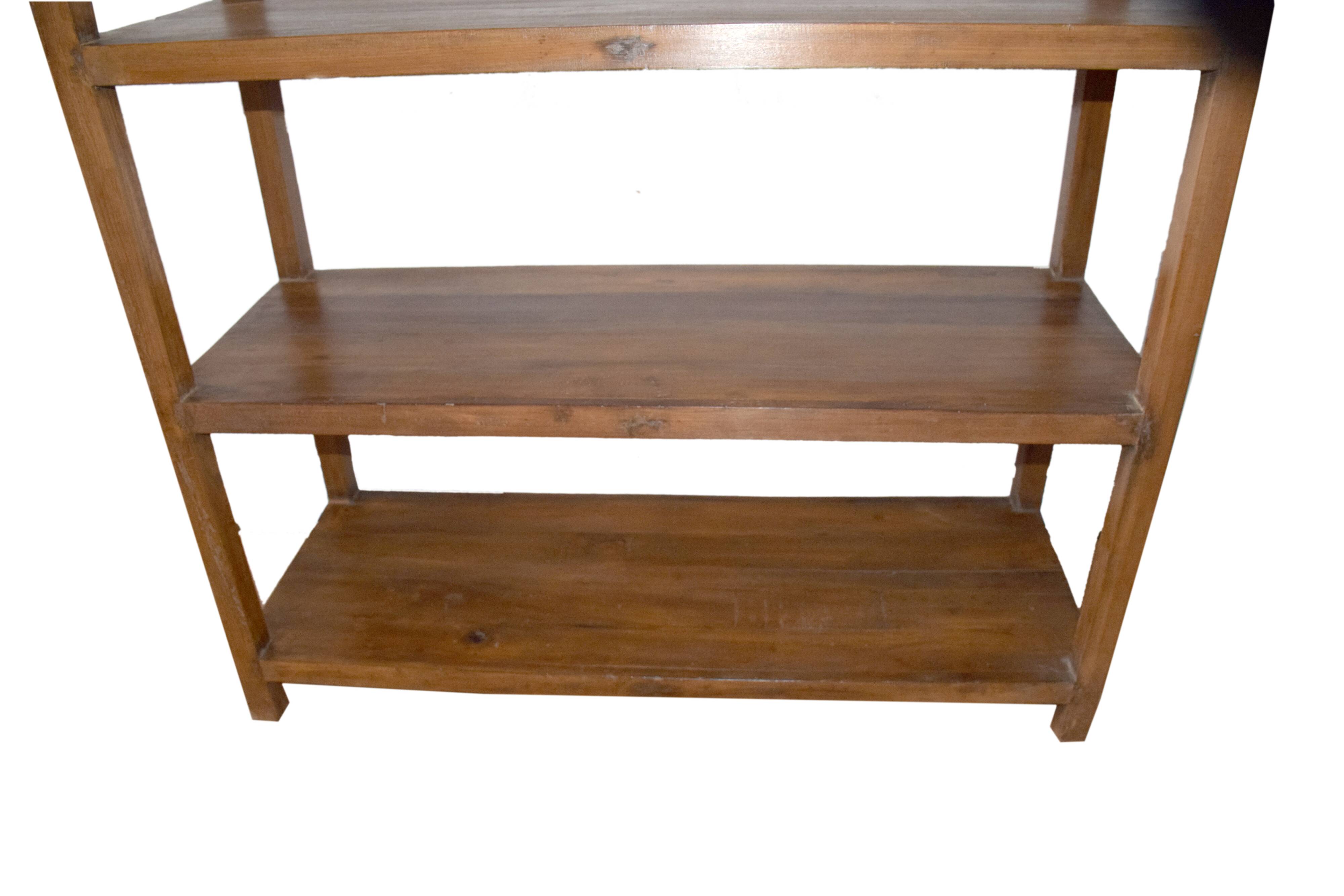 Large teak shelf