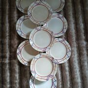 10 antique flat plates from Gien