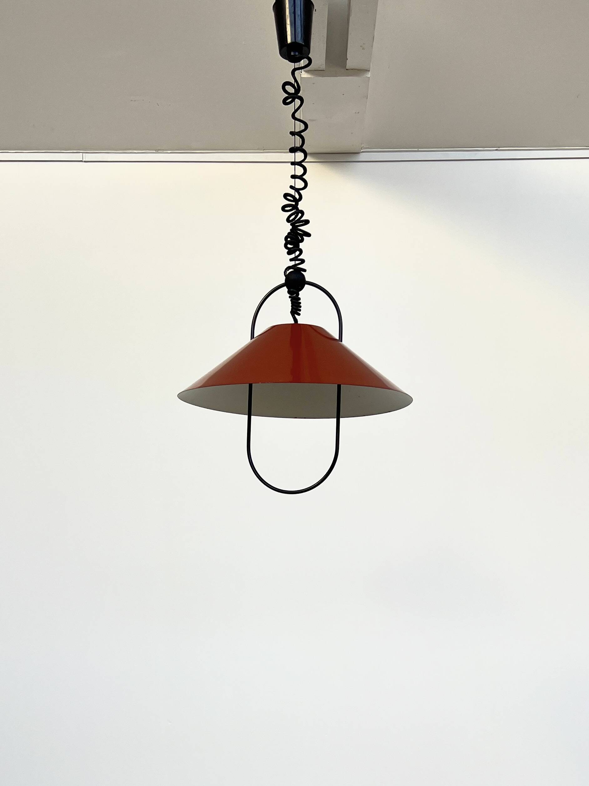 Monte Baisse Lita Suspension – Brick Red – 80's French Design
