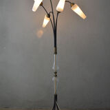 1950's Vintage 6-Shade Tripod Floor Lamp