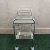 vintage surgical steel serving trolley