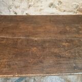 Antique country table with drawer – Oak and pine, France, circa 1900