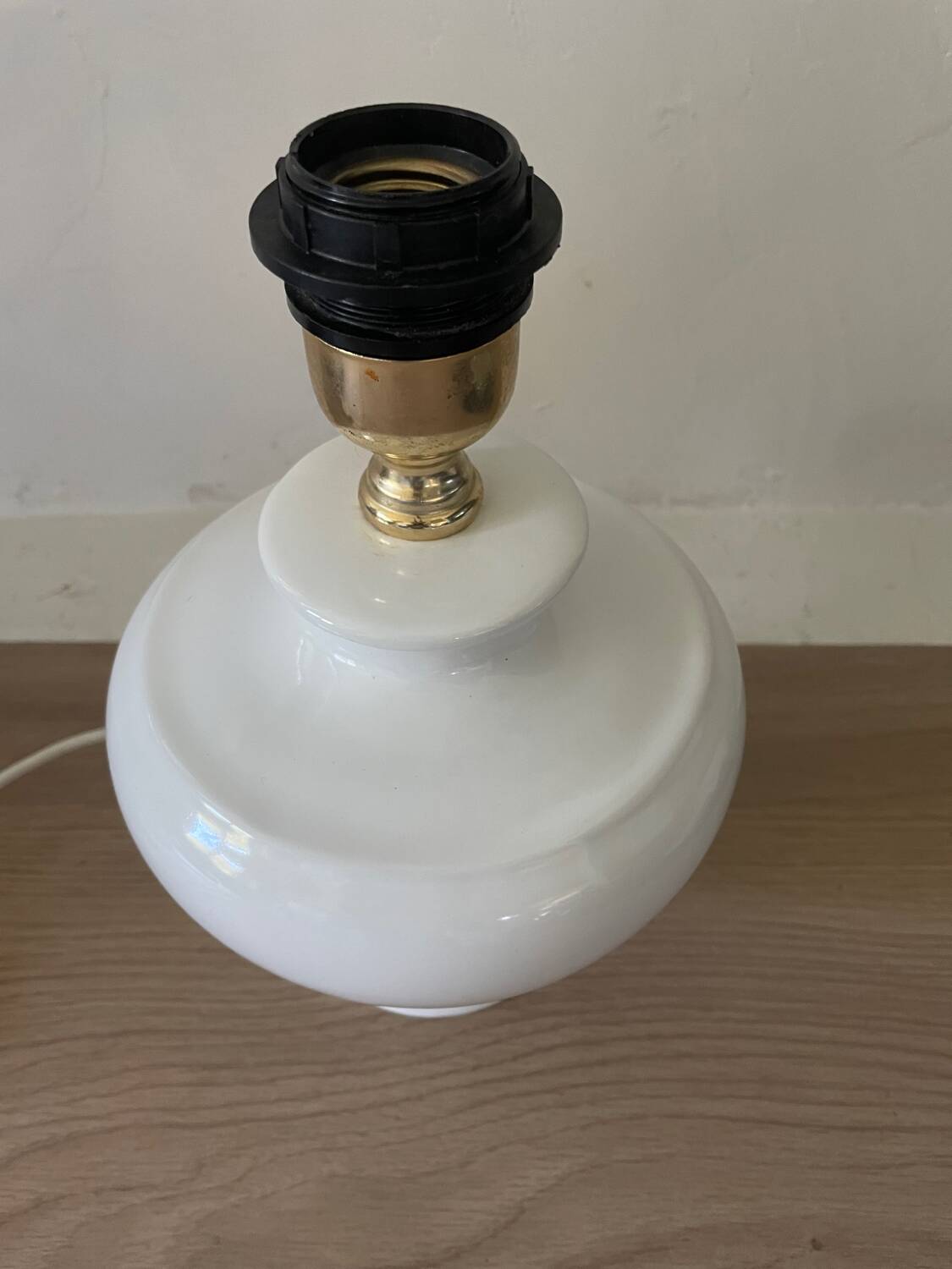 Vintage glazed ceramic lamp