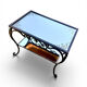 Mirror coffee table, circa 1920