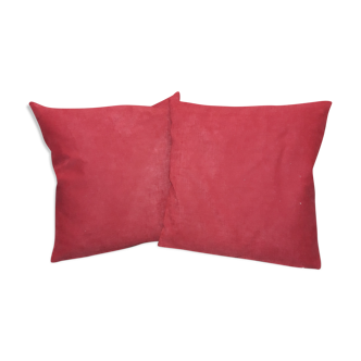 Pair of cushions with Nobilis Veloutine fabric