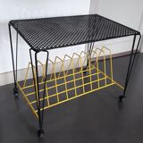 Vinyl disc storage coffee table