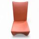 Red leather armchair in modern Italian style, signed Philippe Starck, 1980s.