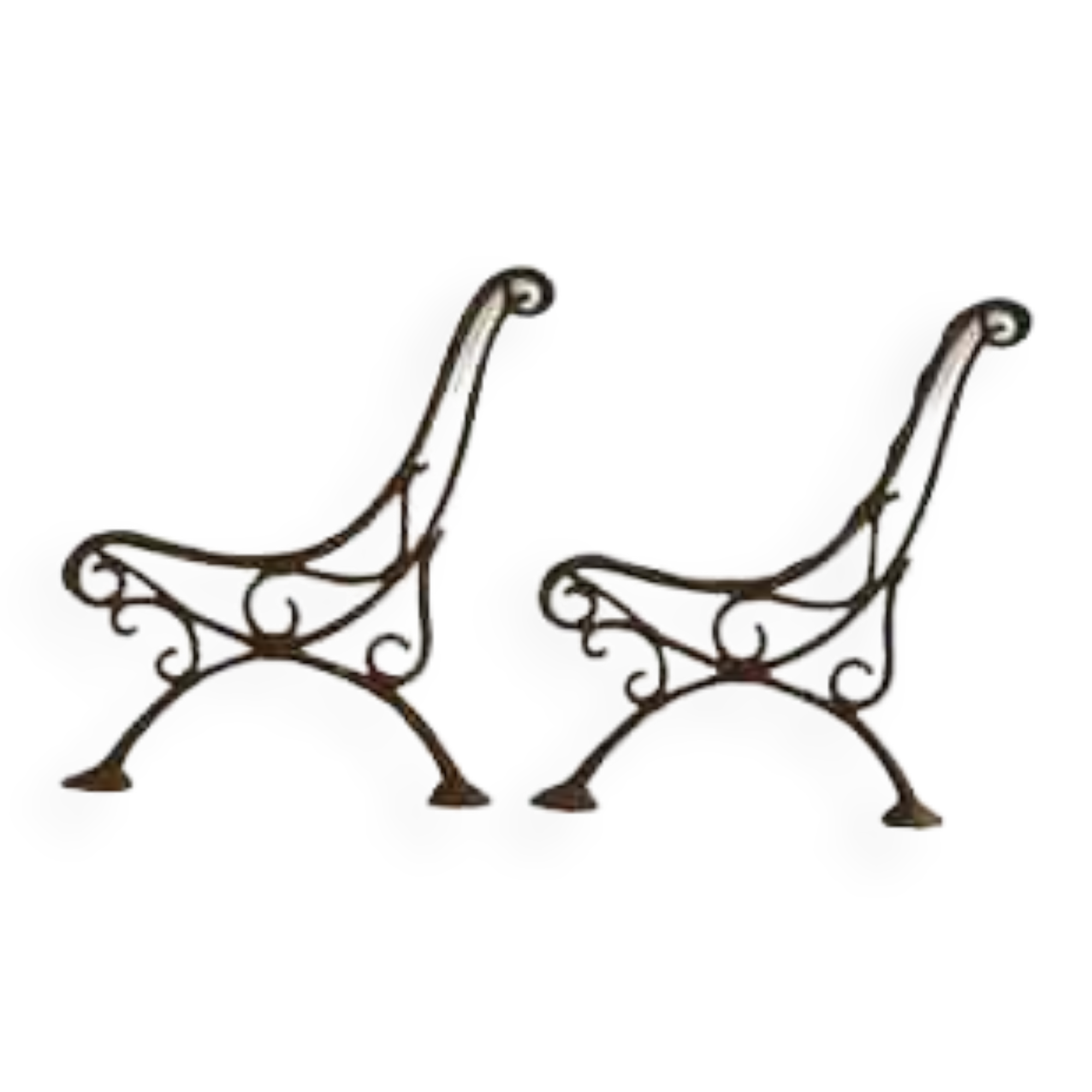 Pieds de banc en fonte Selency