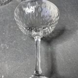 6 Baccarat champagne glasses Paris service