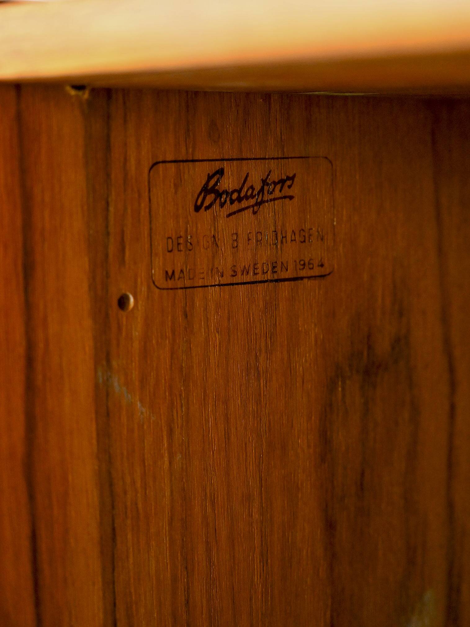 Bookcase with storage compartment produced by Bodafors