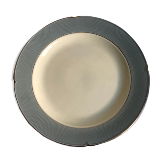 Plat rond faience de Salins Service Orgeva