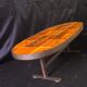 1960s industrial ceramic and steel coffee table !!!