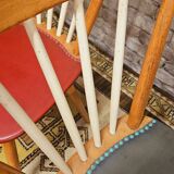 Set of 4 chairs with bars 1960