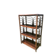 Vintage rattan bookshelf