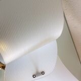 Pair of brass and perspex white /vintage 50-60s wall light