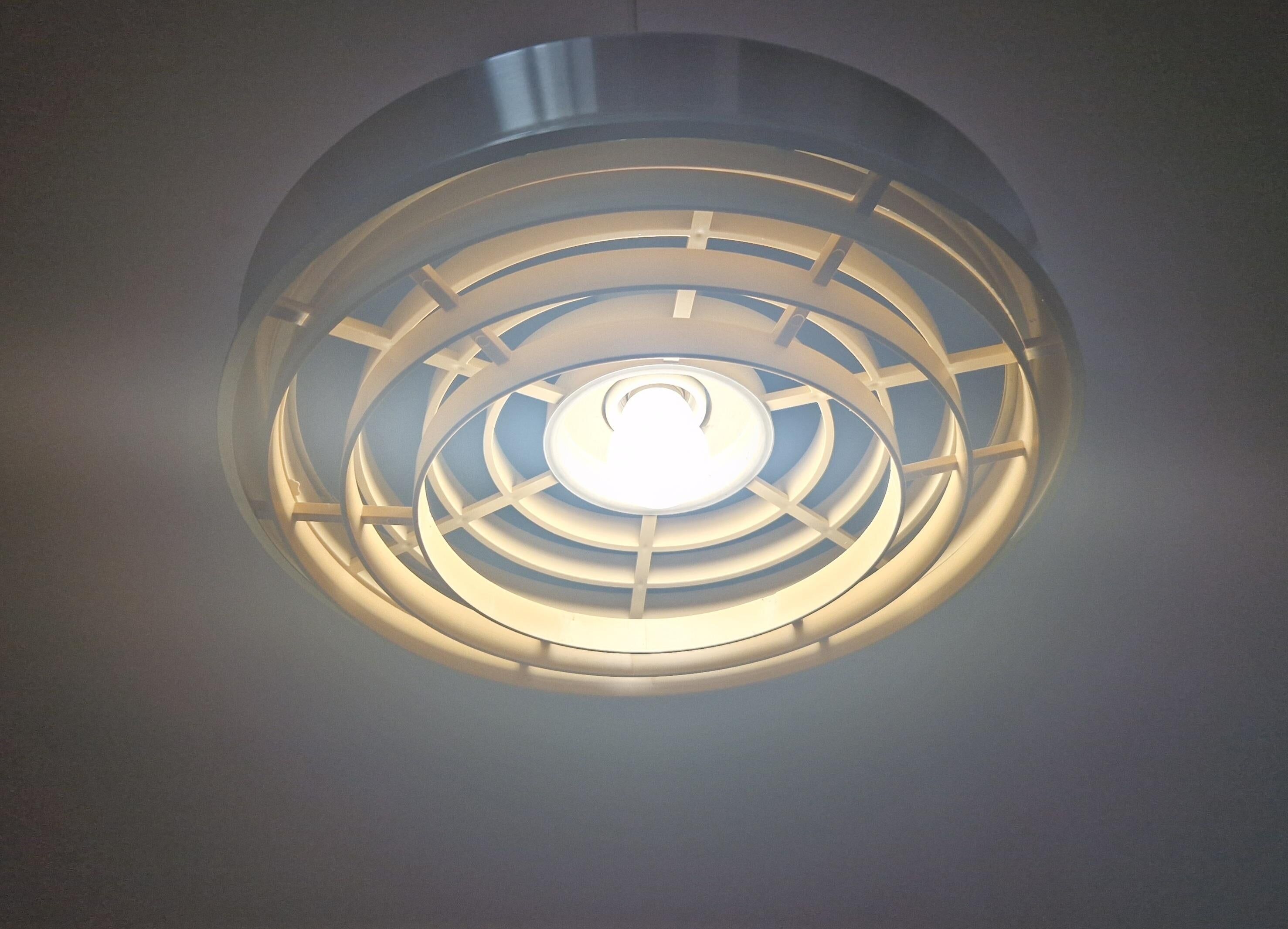 Midcentury Pendant UFO in style of Jo Hammerborg, Denmark, 1970s