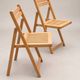 Natural wood folding chair – Slatted seat