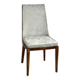 American Art Deco style chair, in solid walnut wood