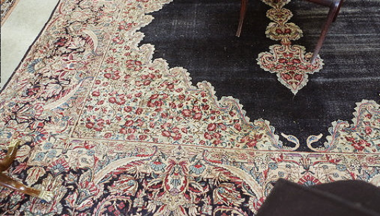 Ancient Persian Kirman Carpet 358x558cm