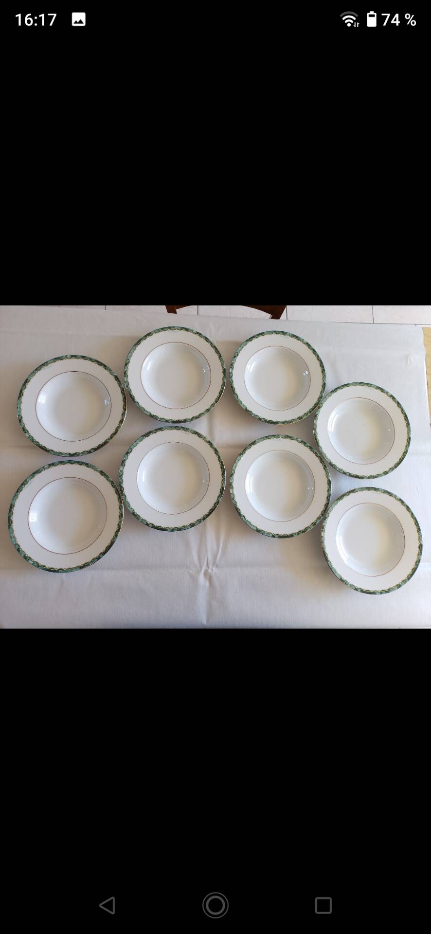 8 deep plates signed Pierre Cardin