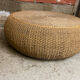 Vintage 1970s braided rope coffee table