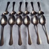 Set of cutlery forks spoons ladle Japanese silver metal from Christofle