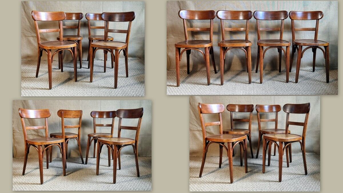 4 Horgen-Glarus bistro chairs 30s