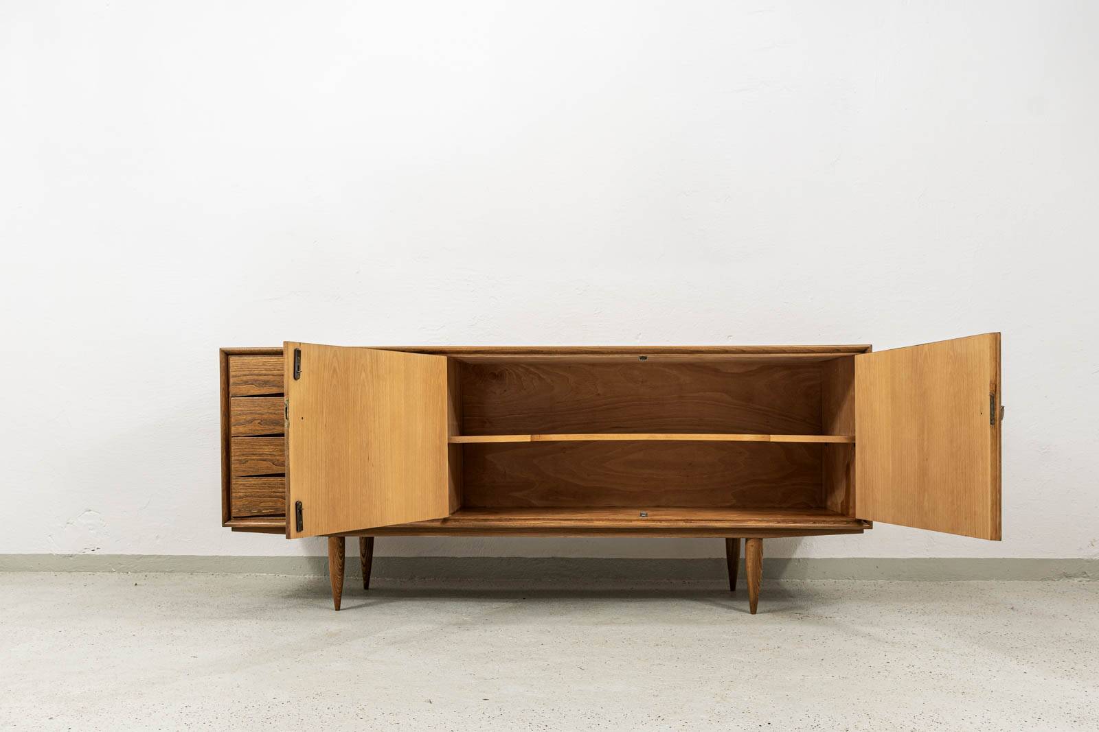 Vintage sideboard by Bydgoskie Fabryki Mebli, 1960, Poland