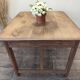 Square farmhouse table in solid oak.